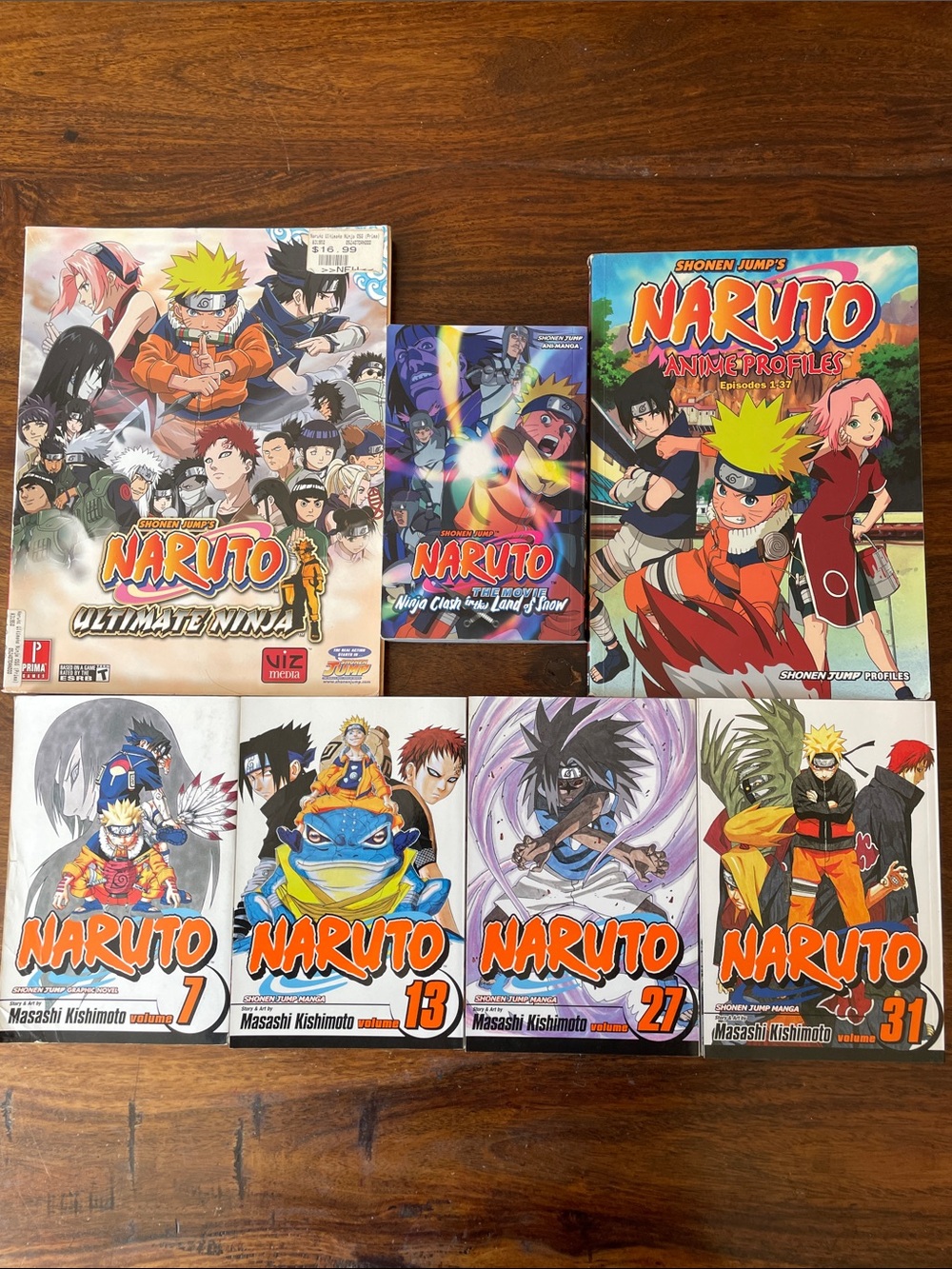 7 Naruto Anime Manga & Media Collection Mixed Bundle Lot